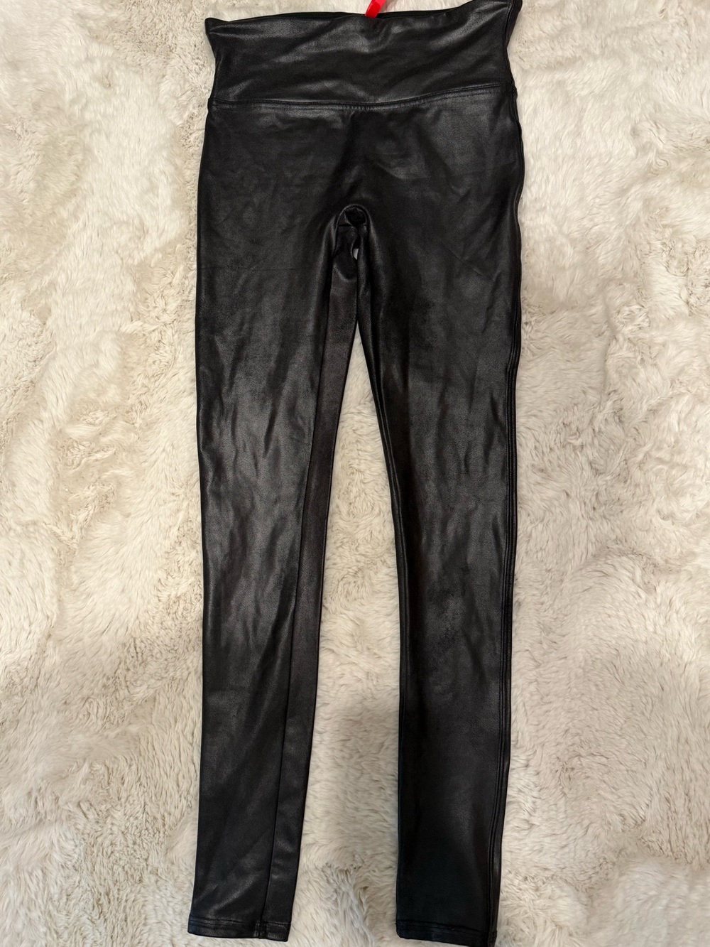 Black Faux Leather High-Waist Women’s Leggings